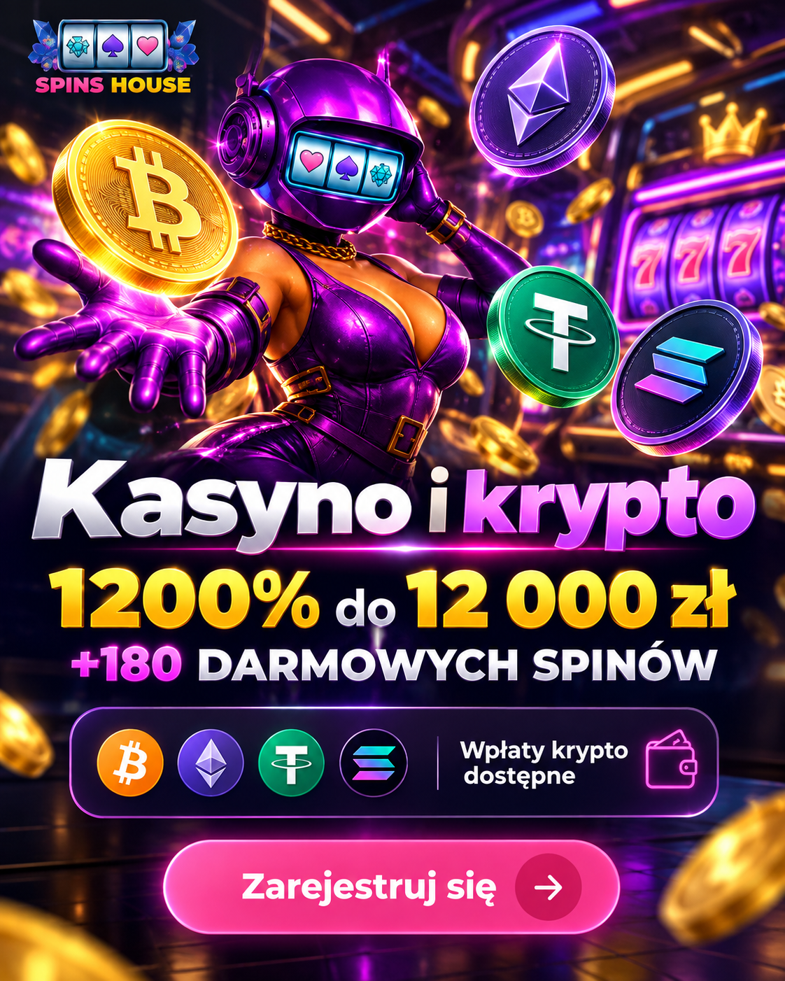SPINS HOUSE – casino i wpłaty krypto